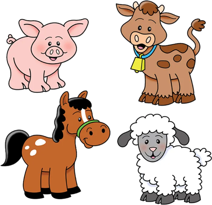 畜牧养殖业动物卡通素材
