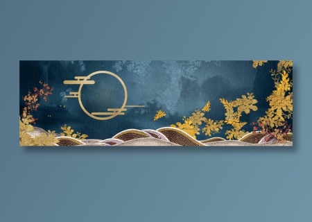 夏季水墨中国风荷花山水背景35434724pxpsd模版下载