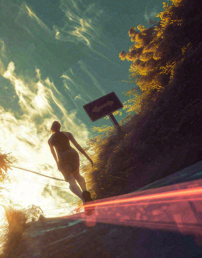 户外运动散步跑步奔跑，阳光活力摄影图