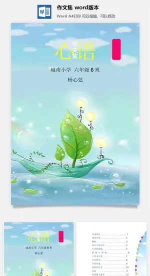 作文集 word2010版本预览图