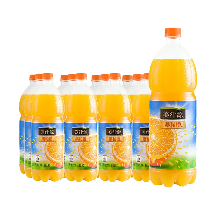 美汁源果粒橙超市商品白底图免抠实物摄影png格式图片透明底