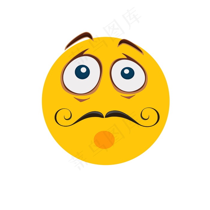 窘迫黄色表情图片