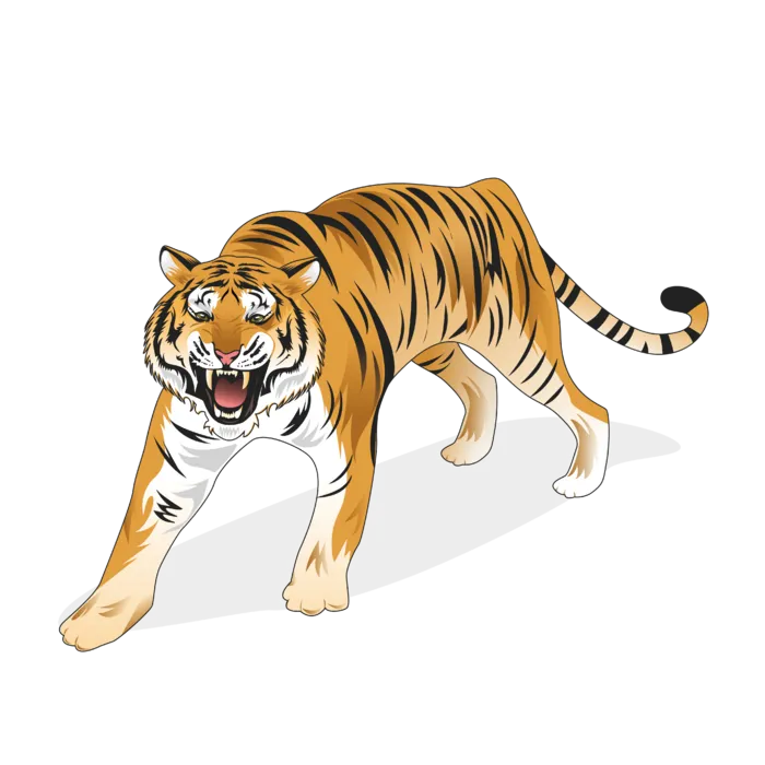 卡通小老虎PNG免抠插画素材可爱动物老虎插画贴图PNG免抠设计素材