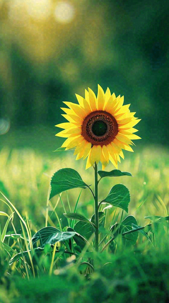 阳光下向日葵特写夏至夏天摄影图