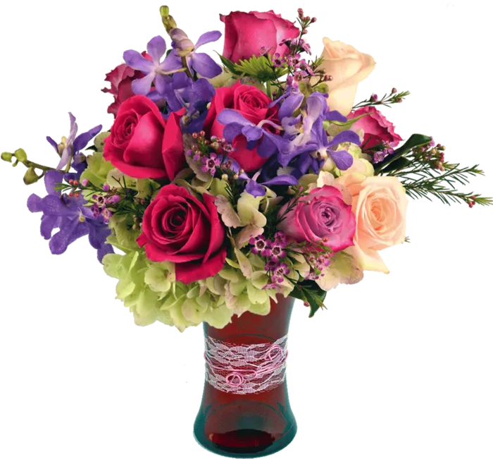 花瓶花朵红色素材春季谷雨素材