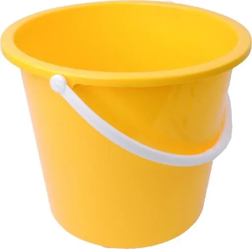 黄色塑料桶PNG图像免费下载免抠