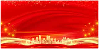 红色模板背景墙展板背景图