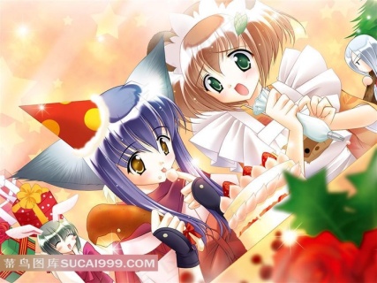 棕色系卡通可爱生日快乐女孩捧着蛋糕配图2880x1620dpi300psd模版下载