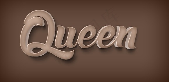 ps3d立体字效2500x1500psd模版下载