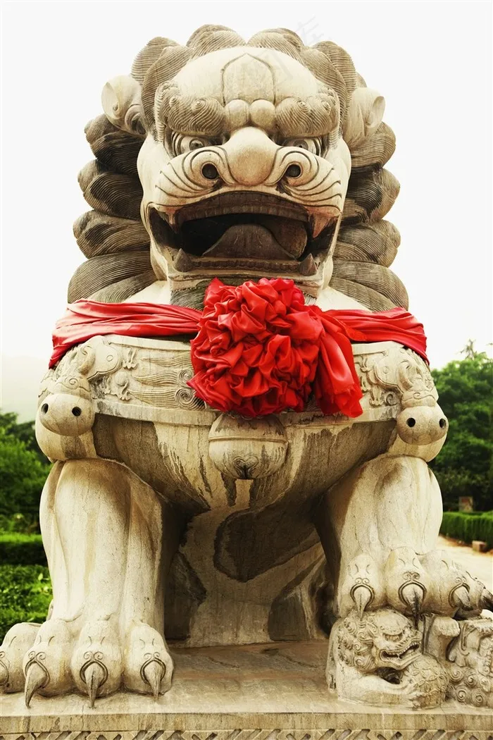 石狮铜狮造型风景建筑北京风景