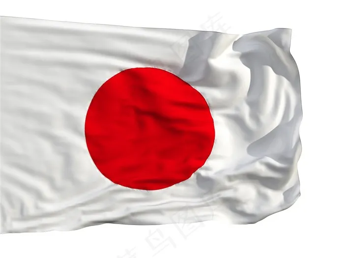 飘扬的日本国旗高清图片