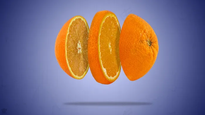 橘橙水果背景图片