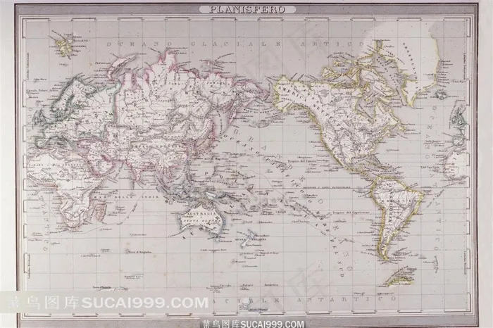 行政区块的世界地图