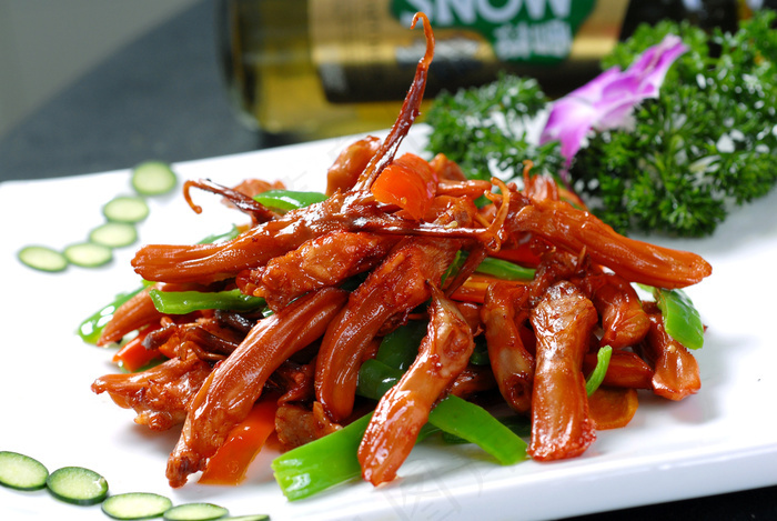 djcc-3366美极椒盐鸭唇 - 菜鸟图库