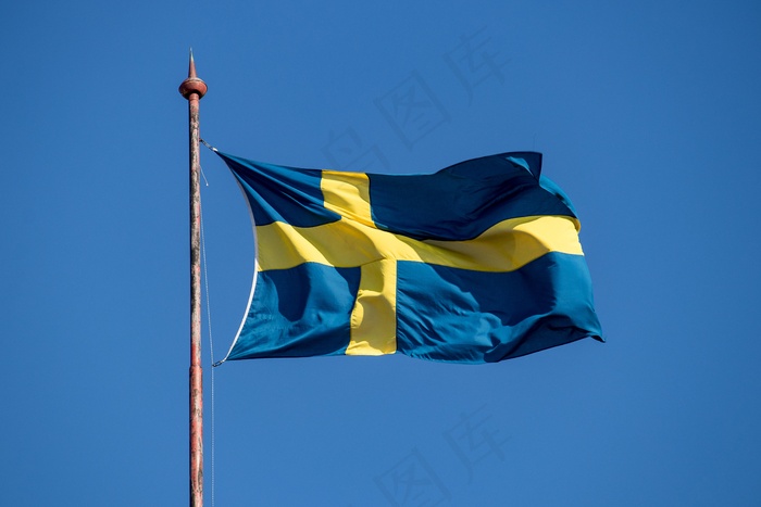 瑞典和丹麦的国旗图片