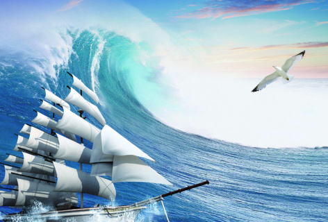 海浪海滩海洋背景1920900pxpsd模版下载