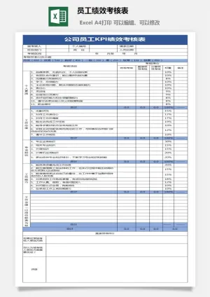 员工绩效考核表11预览图