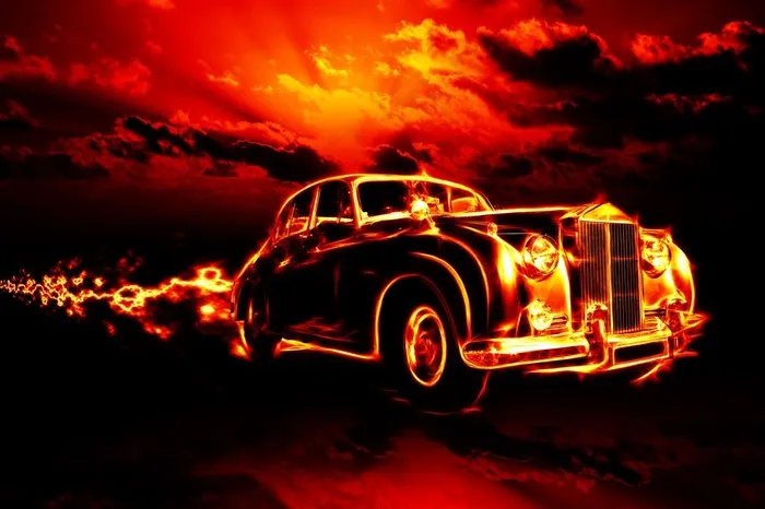 超酷火焰汽车图片素材