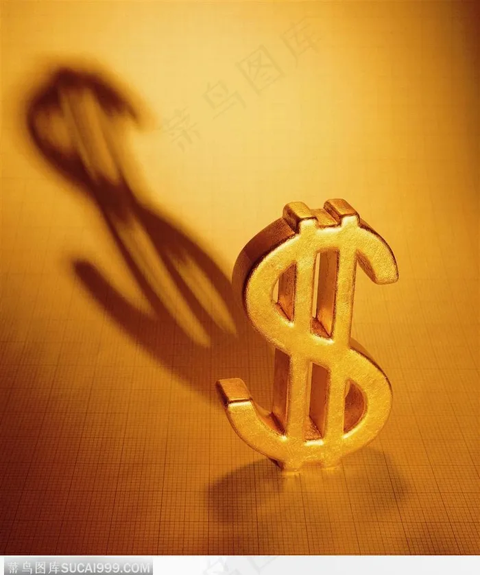 灯光下的货币符号背景大图黄金图片