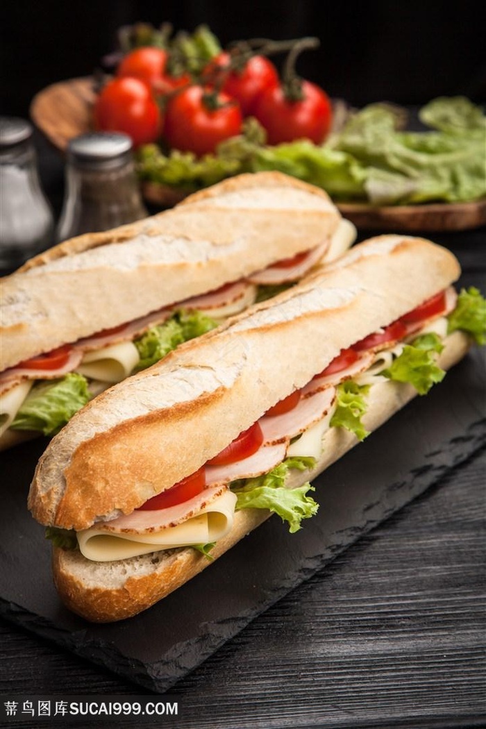 三明治美食高清图片 - 菜鸟图库