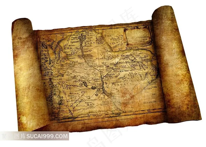 古代卷纸图片纸纹纹理地图素材下载