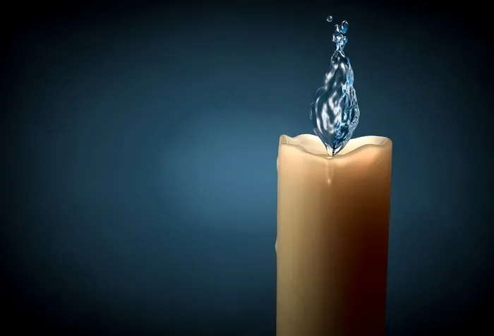 创意广告设计水流蜡烛图片