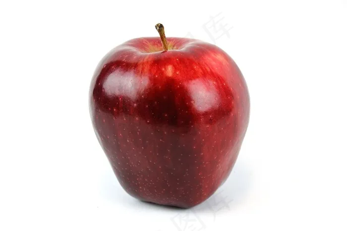 一个红苹果图片