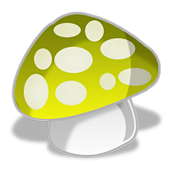 绿色卡通蘑菇