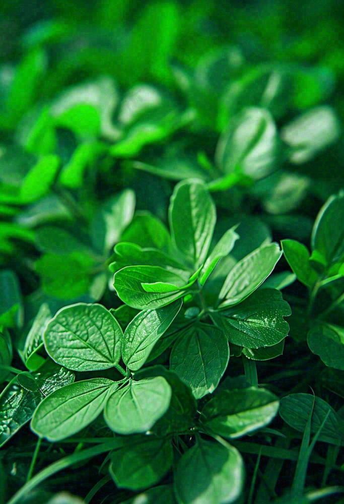 绿色新鲜茶叶绿叶摄影图