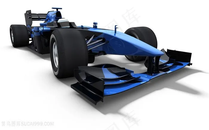 f1蓝色赛车图片