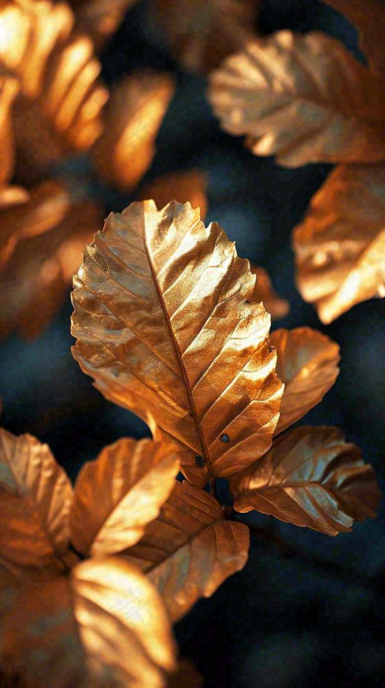 秋天秋叶金黄色满地落叶，秋分摄影图