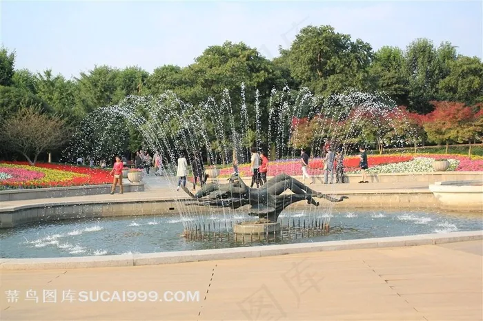 杭州花圃喷泉雕塑