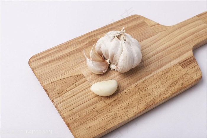 一头大蒜摄影图片