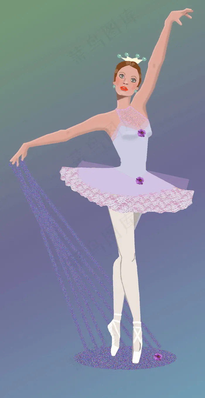 芭蕾舞舞者卡通图片