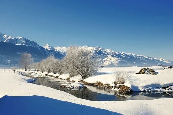 冬天自然背景风景