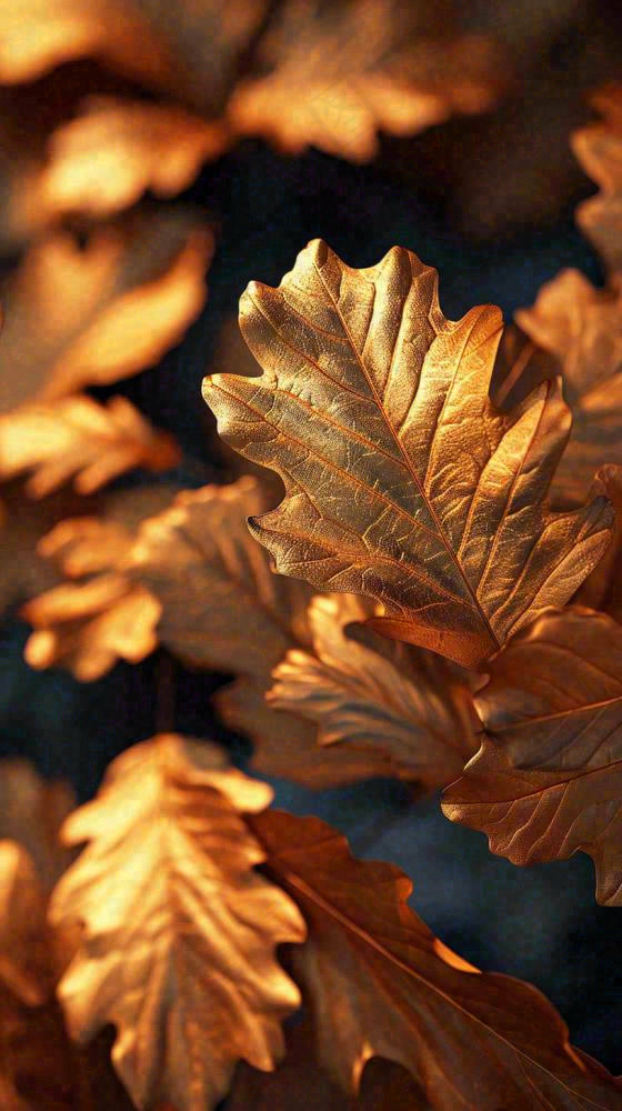 秋天秋叶金黄色满地落叶，秋分摄影图