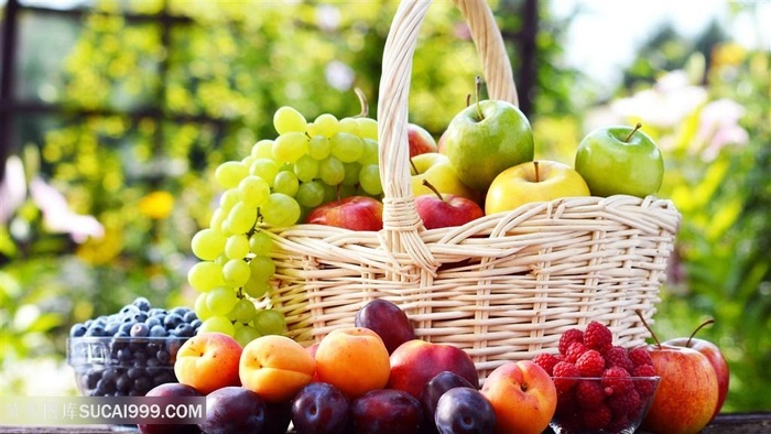 葡萄苹果植物水果篮生态大自然摄影 - 菜鸟图库