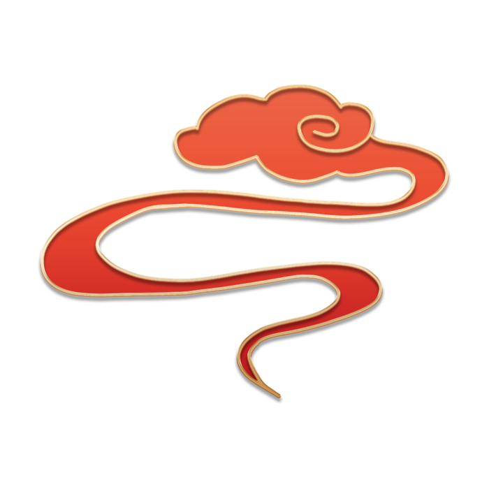 大气中国风祥云国潮风金边立体云朵剪纸创意装饰元素png免抠素材