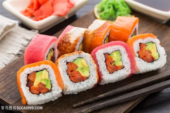 美味的寿司美食高清海鲜图片