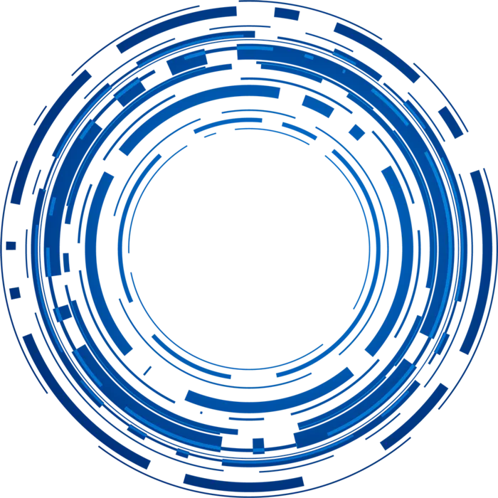 圆形蓝色网络科技科技kv主视觉素材