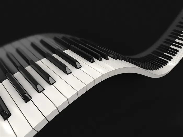 钢琴键盘特写高清图片
