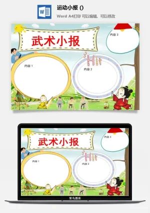 武术小报预览图