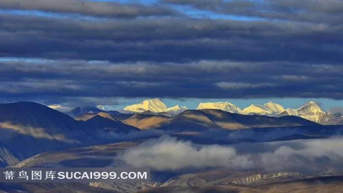 西藏帕羊山脉风景素材