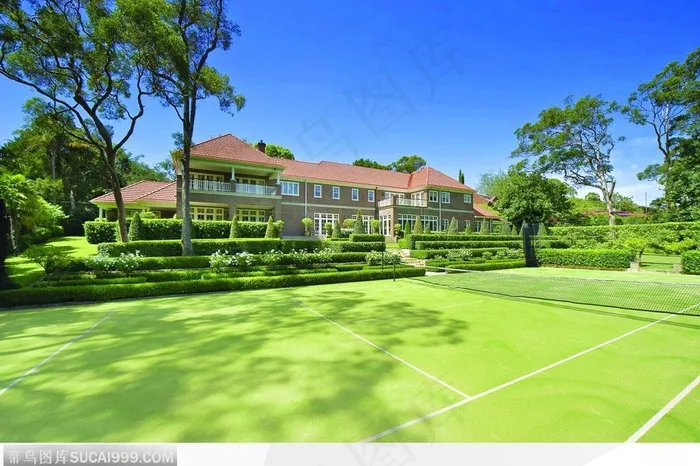 高级私人住宅-别墅、私人网球场