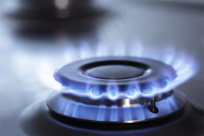 蓝色火焰的煤气灶高清摄影图片火的图片