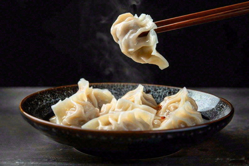 饺子中国传统美食冬至吃饺子摄影图