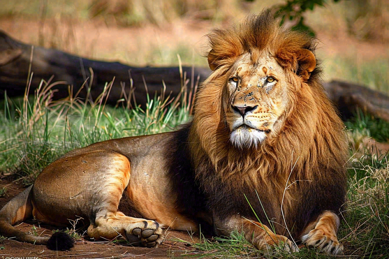 狮子动物非洲草原保护动物摄影图