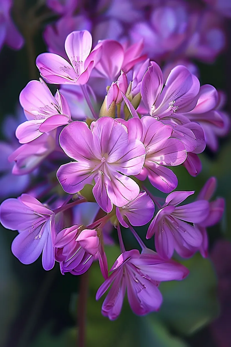 春天紫色小花盛开花朵摄影图