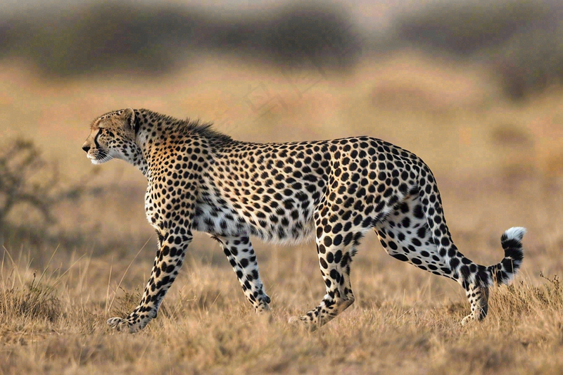 草原上的猎豹国家保护动物非洲摄影图