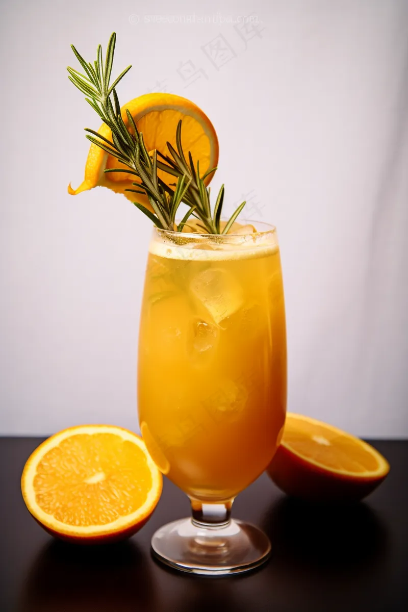 橙子果汁果茶冰镇饮料摄影图